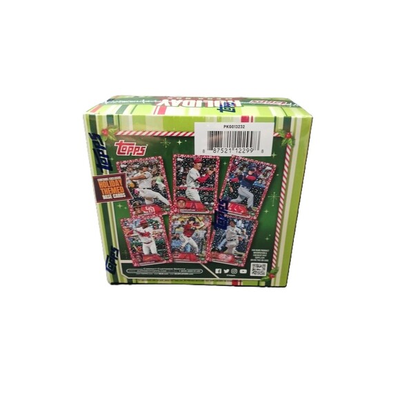 Lot Of 2 Boxes 2023 Topps Holiday MLB Baseball MEGA BOX 100 Cards 1 Auto/Mem Ea - Picture 4 of 5